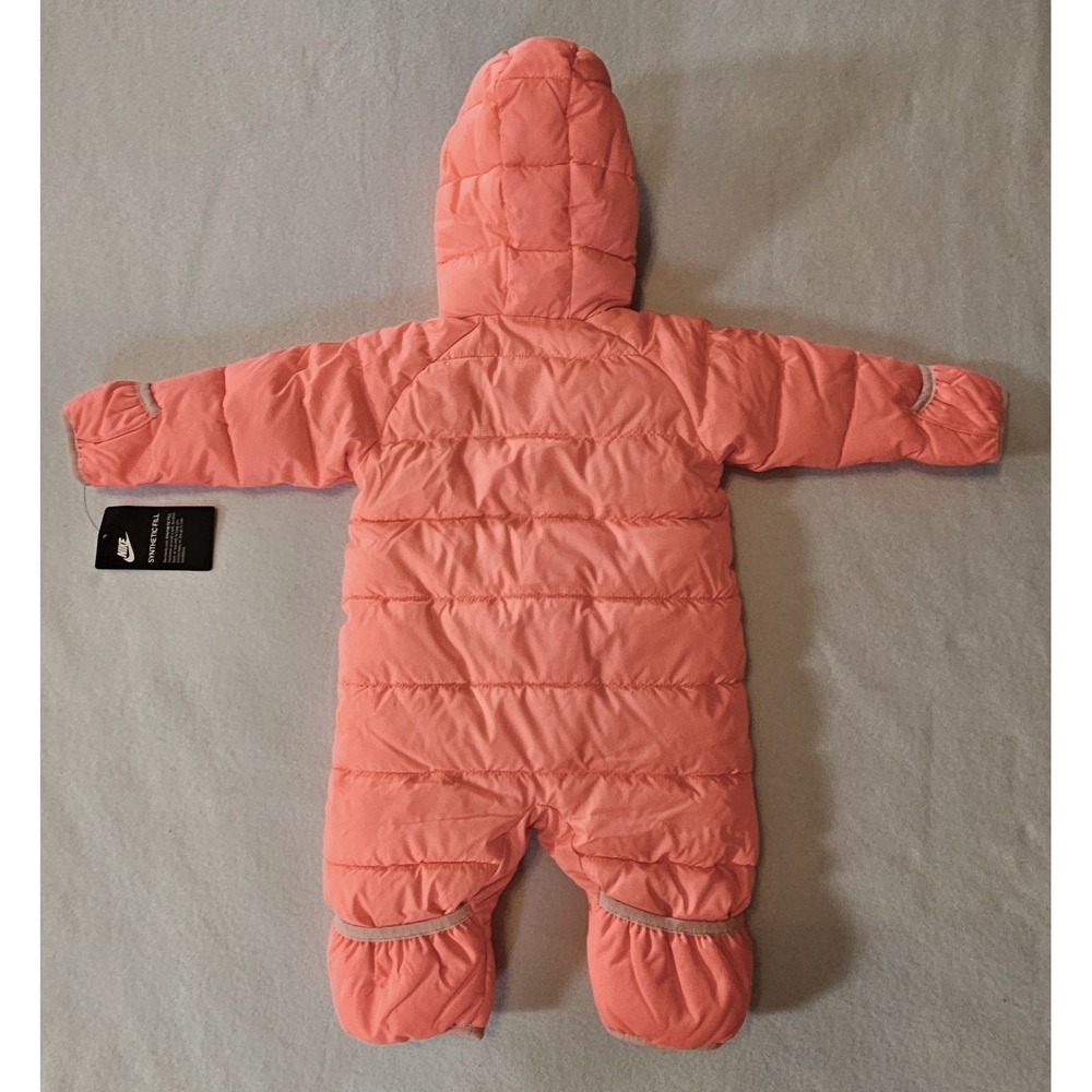 Nike Baby Girl's Puffer Snowsuit, Size 6M, Racer Pink, Style 56F422-A4F, NEW! - Picture 2 of 10